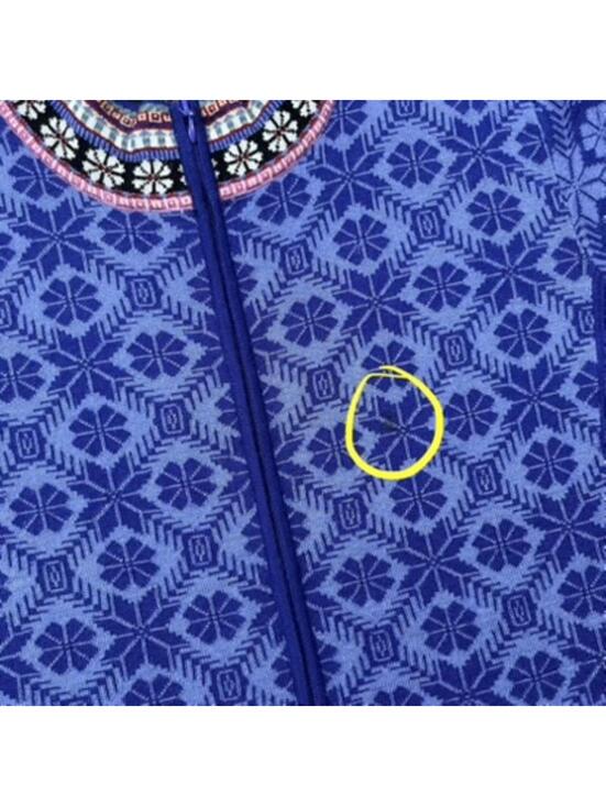 Icelandic Design Womens Blue Nordic Full Zip Sweater Size XL - Picture 3 of 7